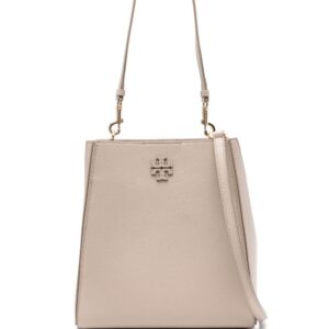 Tory Burch McGraw logo-embossed leather tote bag