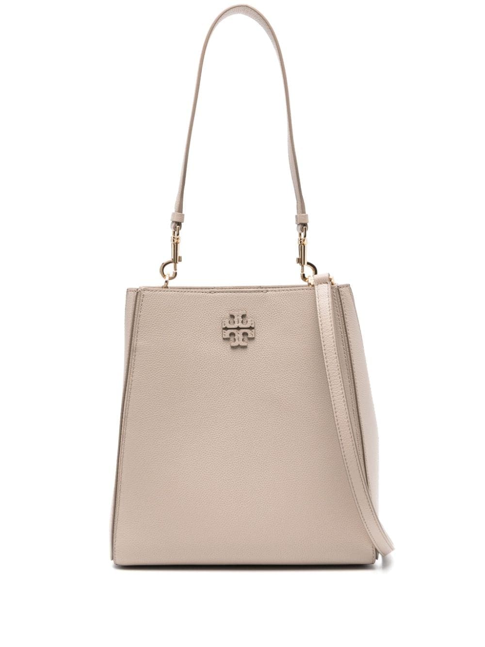 Tory Burch McGraw logo-embossed leather tote bag