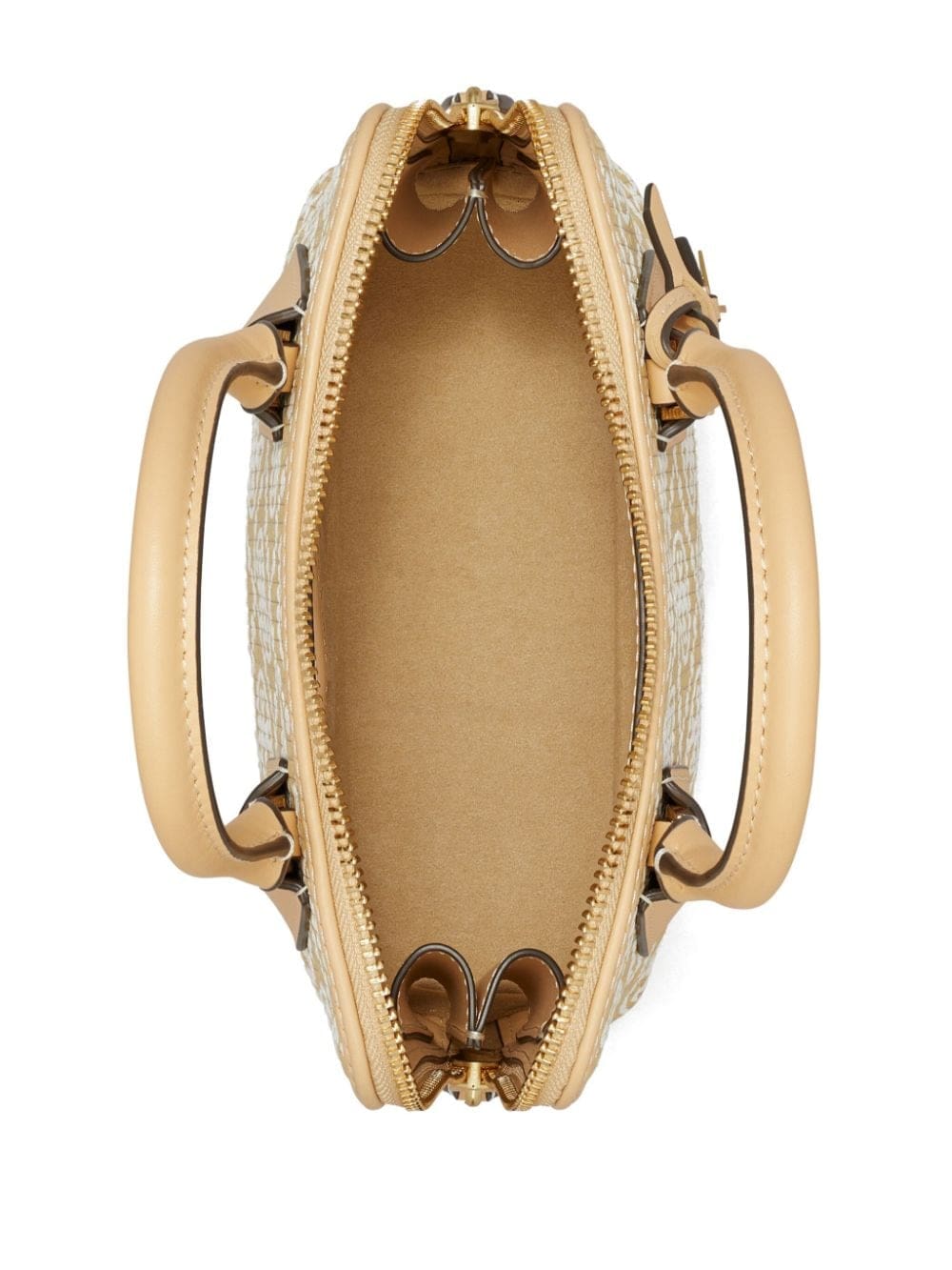 Tory Burch mini monogram-jacquard raffia tote bag - Image 5