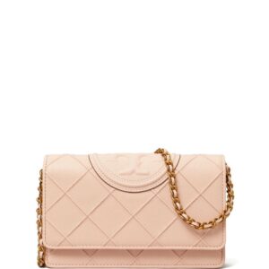 Tory Burch Fleming Soft leather chain wallet