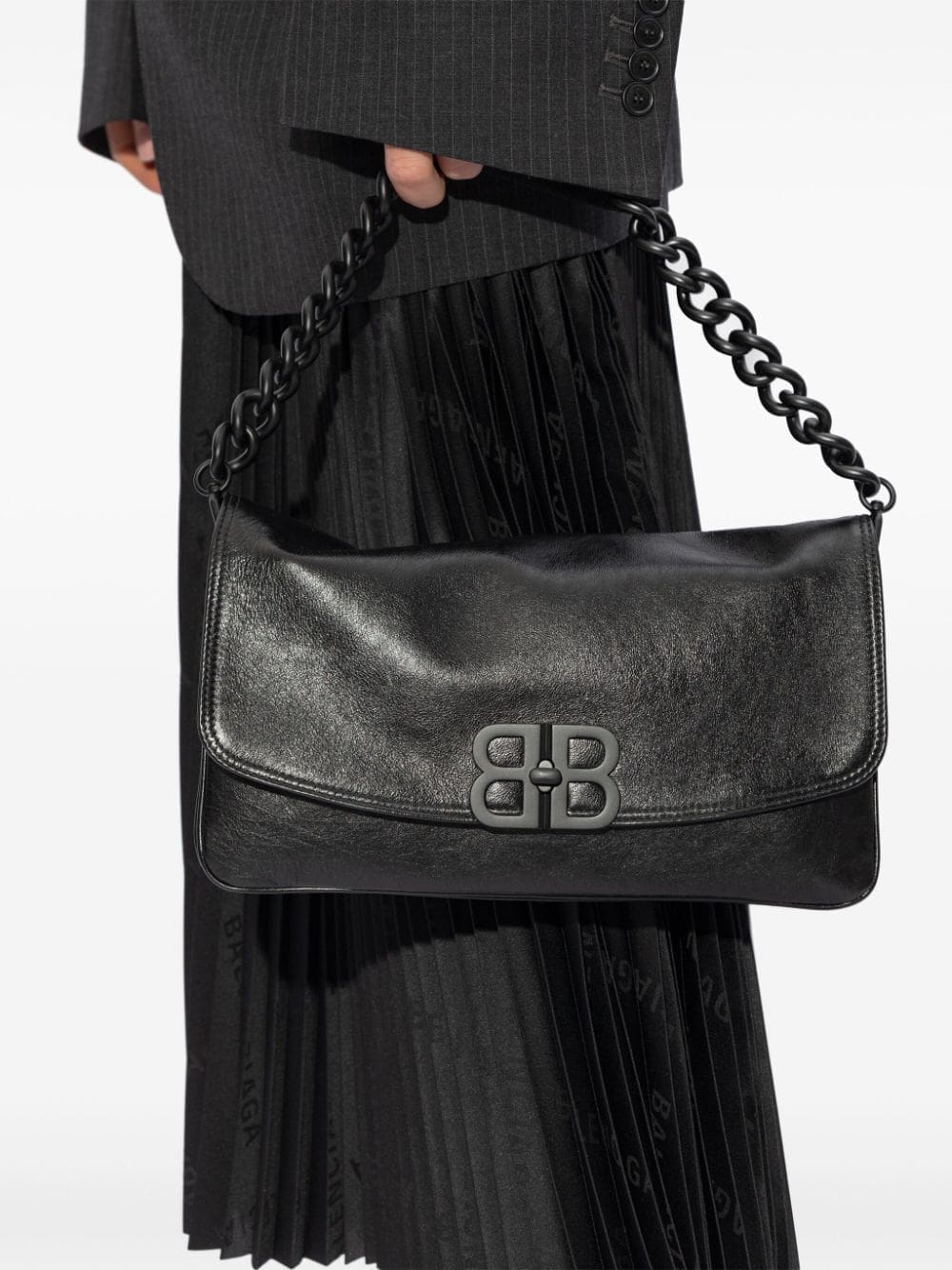 Balenciaga medium Bb leather shoulder bag - Image 2