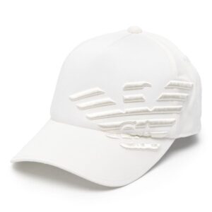 Emporio Armani embossed-logo cotton baseball cap