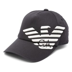 Emporio Armani embossed-logo cotton baseball cap