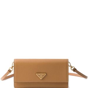 Prada triangle-logo leather mini bag