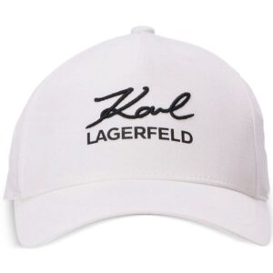 Karl Lagerfeld logo-embroidered baseball cap