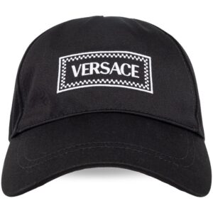 Versace logo-embroidered cotton cap