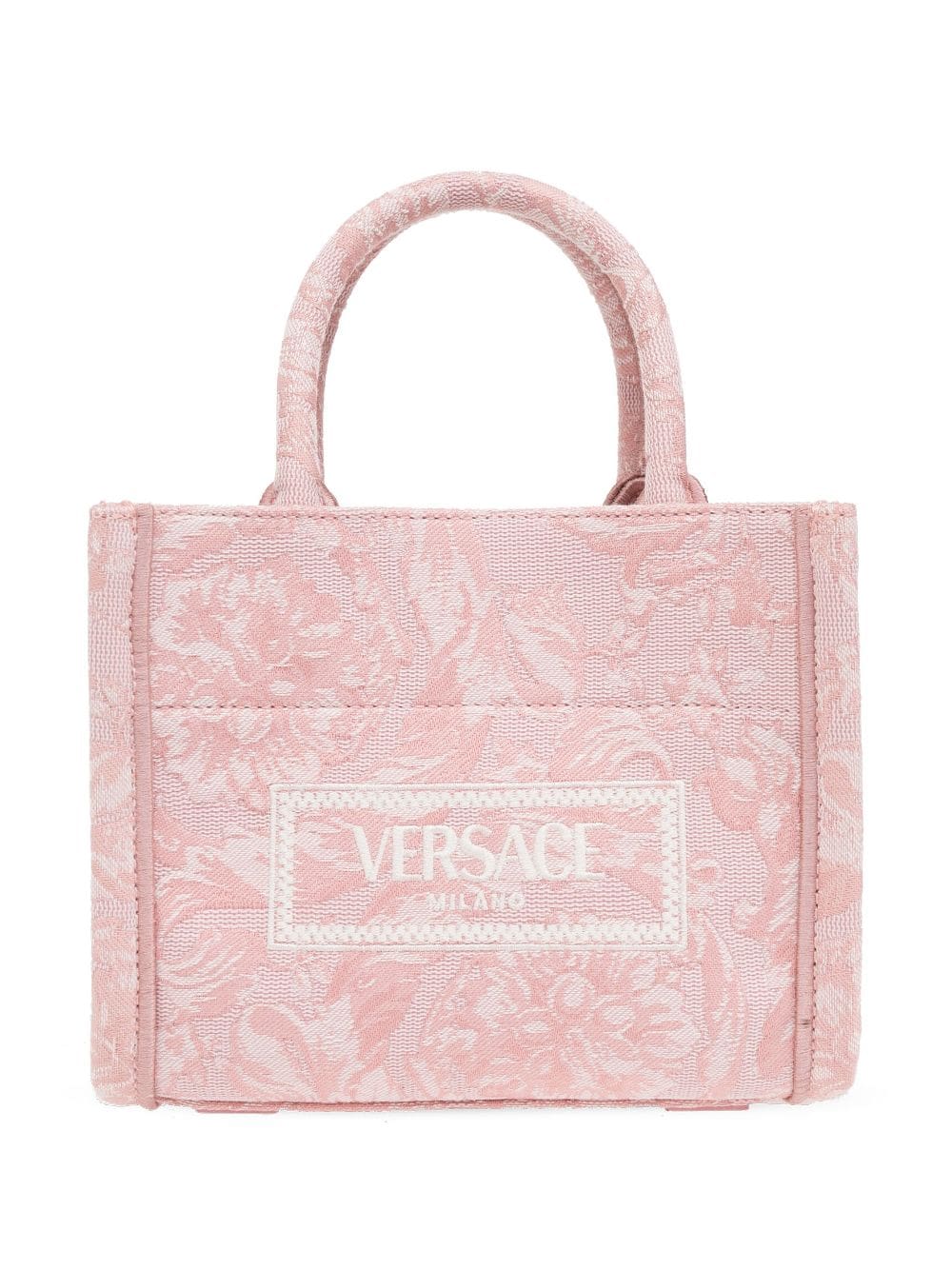 Versace small Barocco Athena canvas tote bag