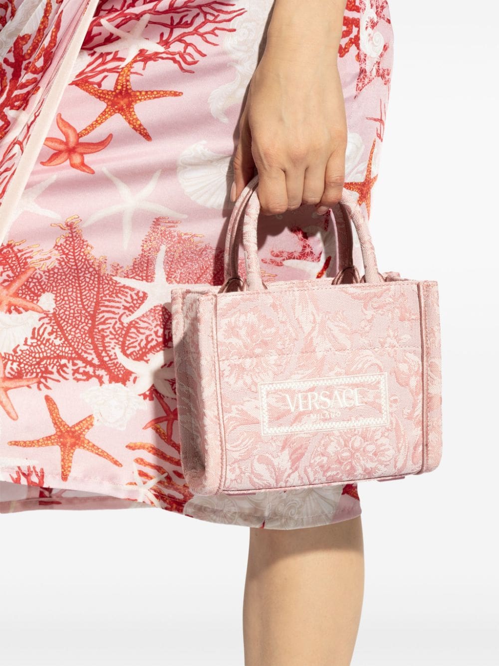Versace small Barocco Athena canvas tote bag - Image 2