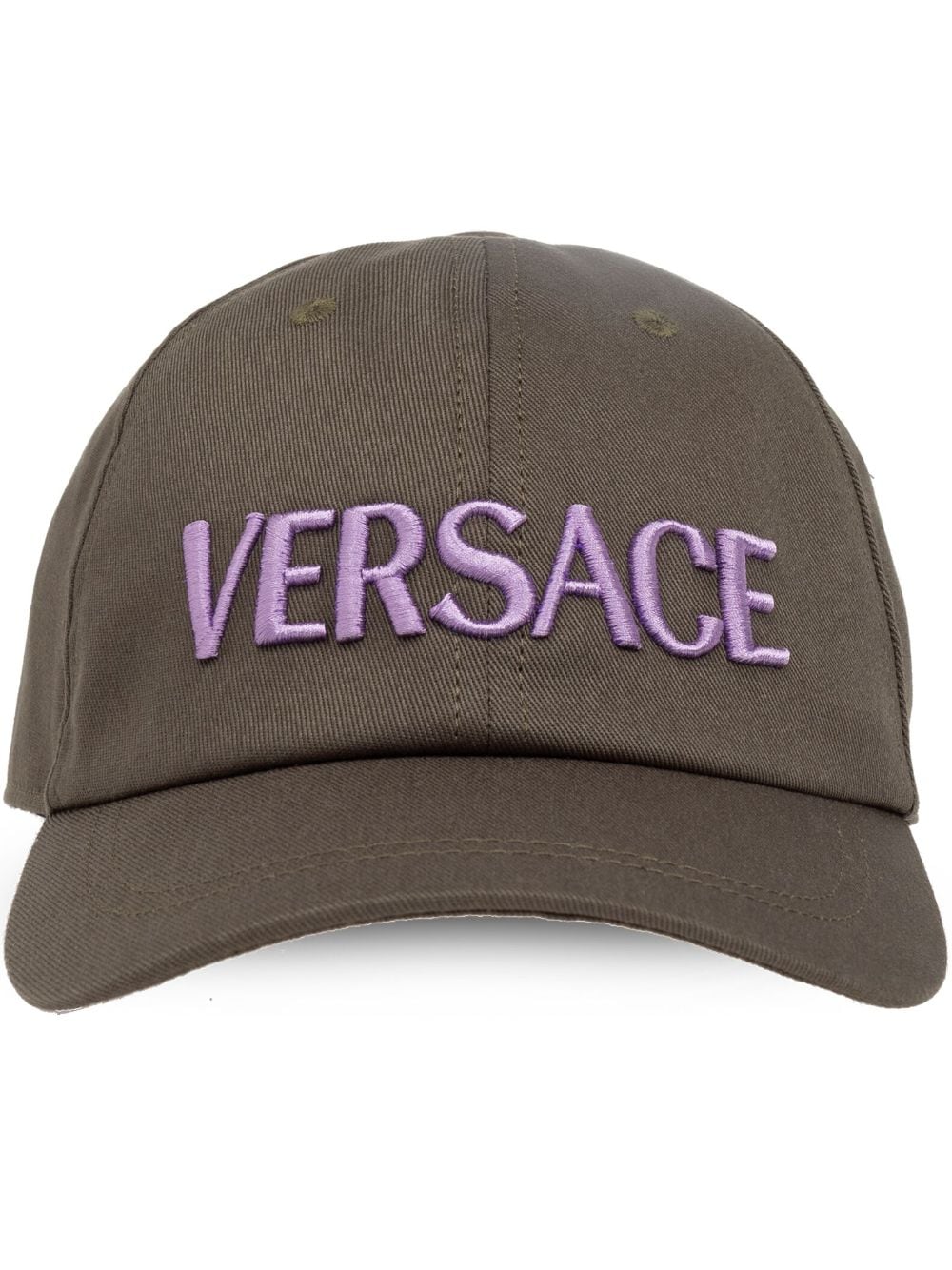 Versace logo-embroidered cotton cap