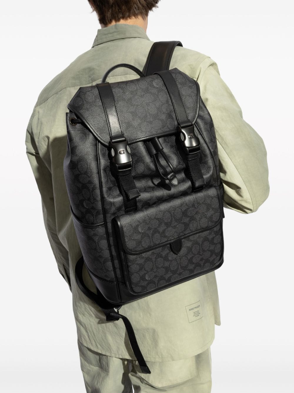 Coach logo-printed flap backpack - Image 5