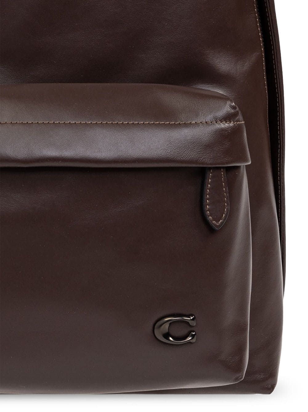 Coach Hall logo-plaque leather backpack - Image 5
