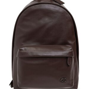 Coach Hall logo-plaque leather backpack