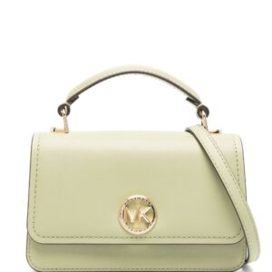 Michael Kors logo-plaque leather mini bag