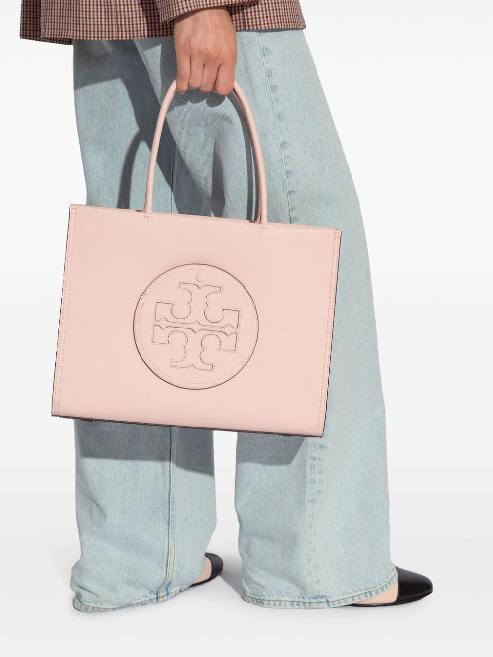 Tory Burch small Ella logo-appliqué tote bag - Image 2