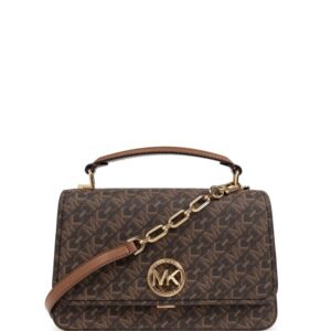 Michael Michael Kors monogram logo-plaque tote bag