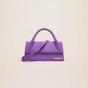 Jacquemus Le Chiquito long Long signature handbag. Purple