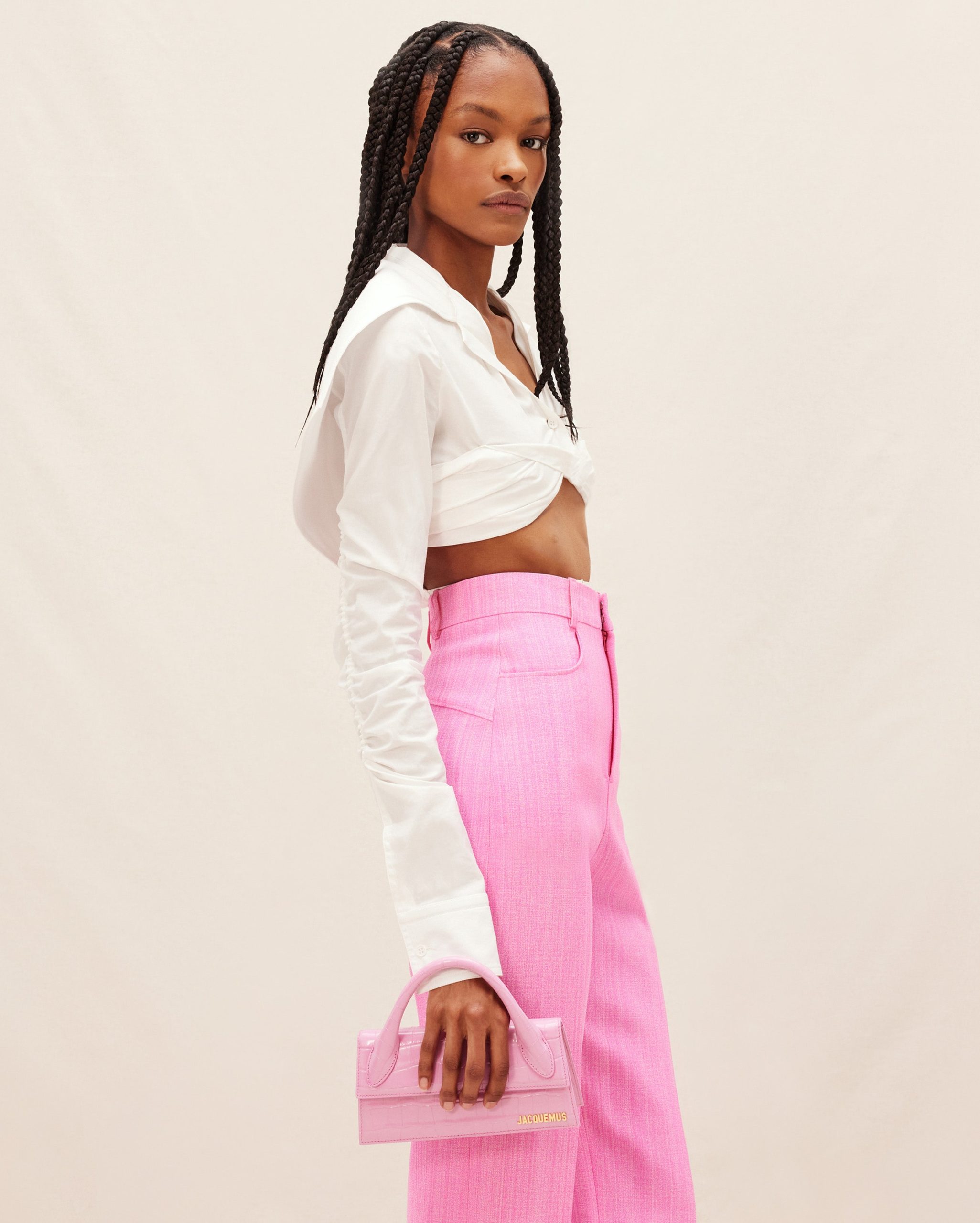 Jacquemus Le Chiquito long Long leather handbag. - Image 2