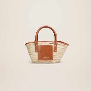 Jacquemus Le petit panier Soli Raphia beach basket bag