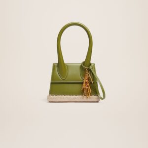 Jacquemus Le Chiquito moyen Cordao Espadrille signature handbag.