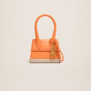 Jacquemus Le Chiquito moyen Cordao Espadrille signature handbag.