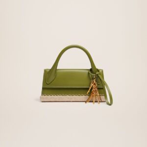 Jacquemus Le Chiquito long Cordao Espadrille signature handbag.