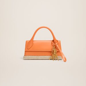 Jacquemus Le Chiquito long Cordao Espadrille signature handbag.