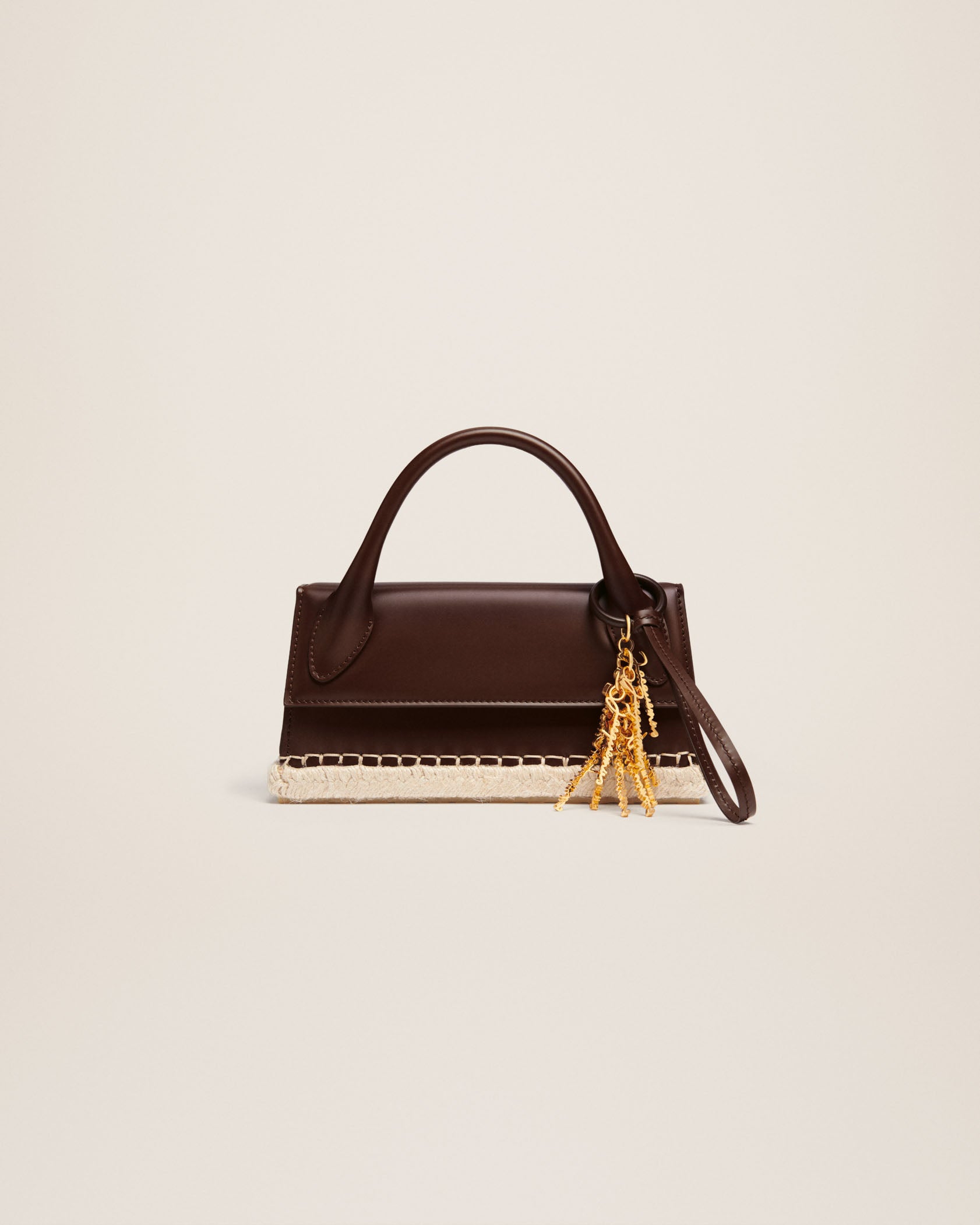 Jacquemus Le Chiquito long Cordao Espadrille signature handbag.