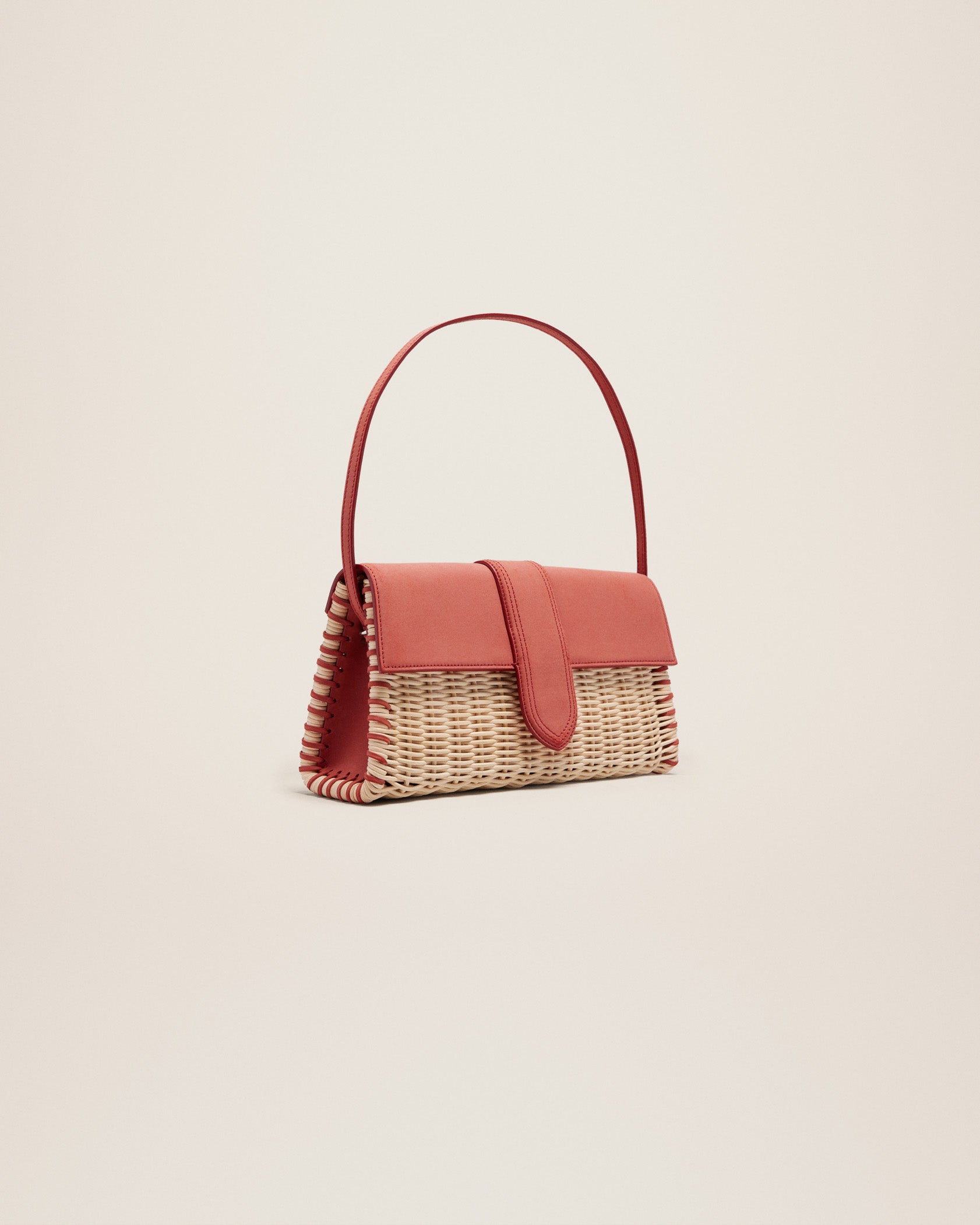 Jacquemus Le Bambino long Osier Wicker flap bag - Image 3