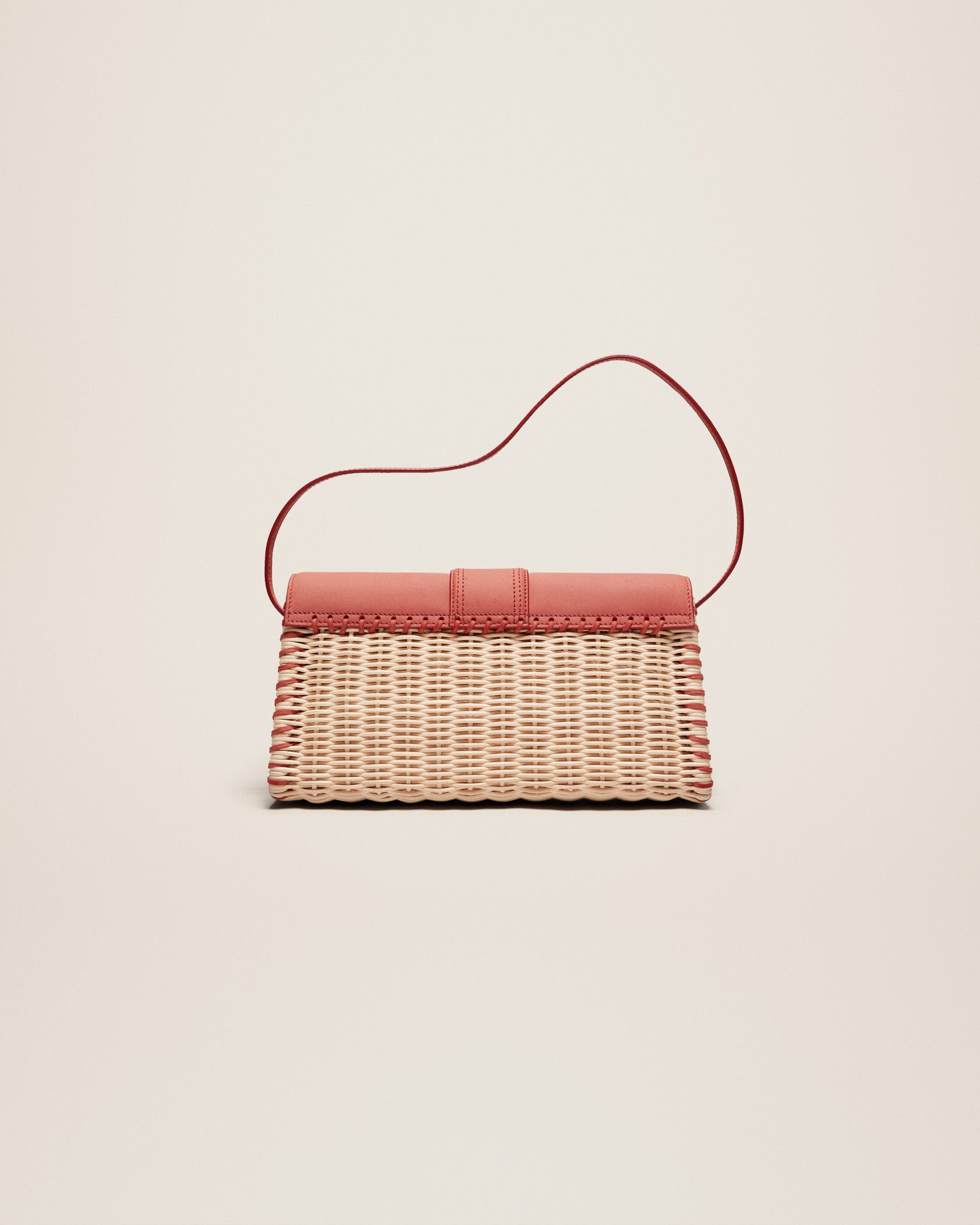 Jacquemus Le Bambino long Osier Wicker flap bag - Image 4