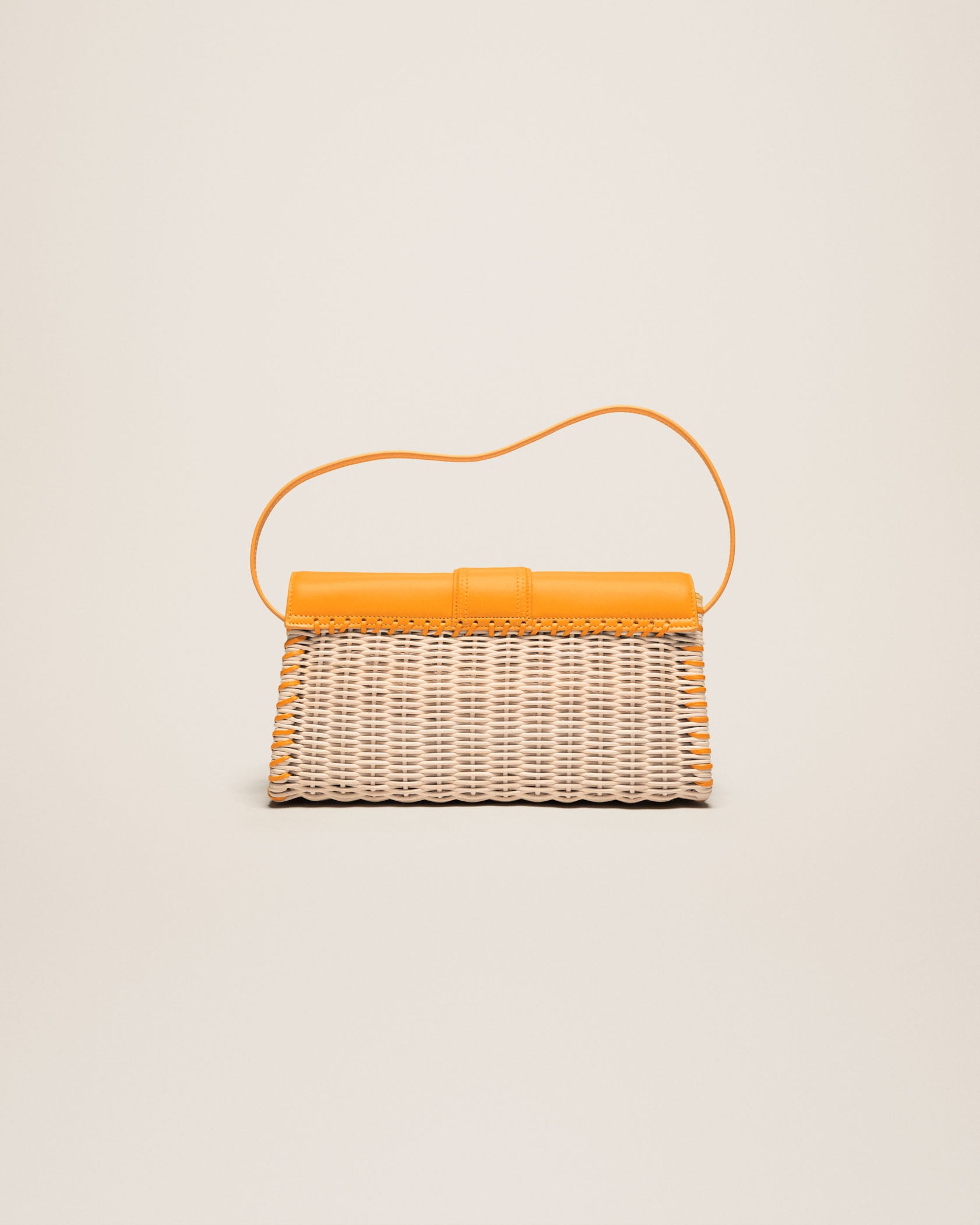 Jacquemus Le Bambino long Osier Wicker flap bag - Image 4