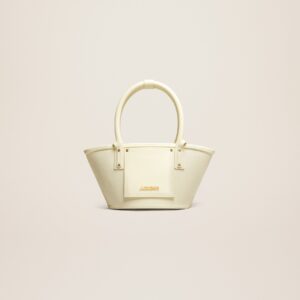 Jacquemus Le petit panier Soli cuir Mini leather beach basket bag