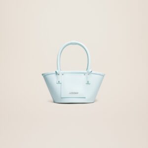 Jacquemus Le petit panier Soli cuir Mini leather beach basket bag.
