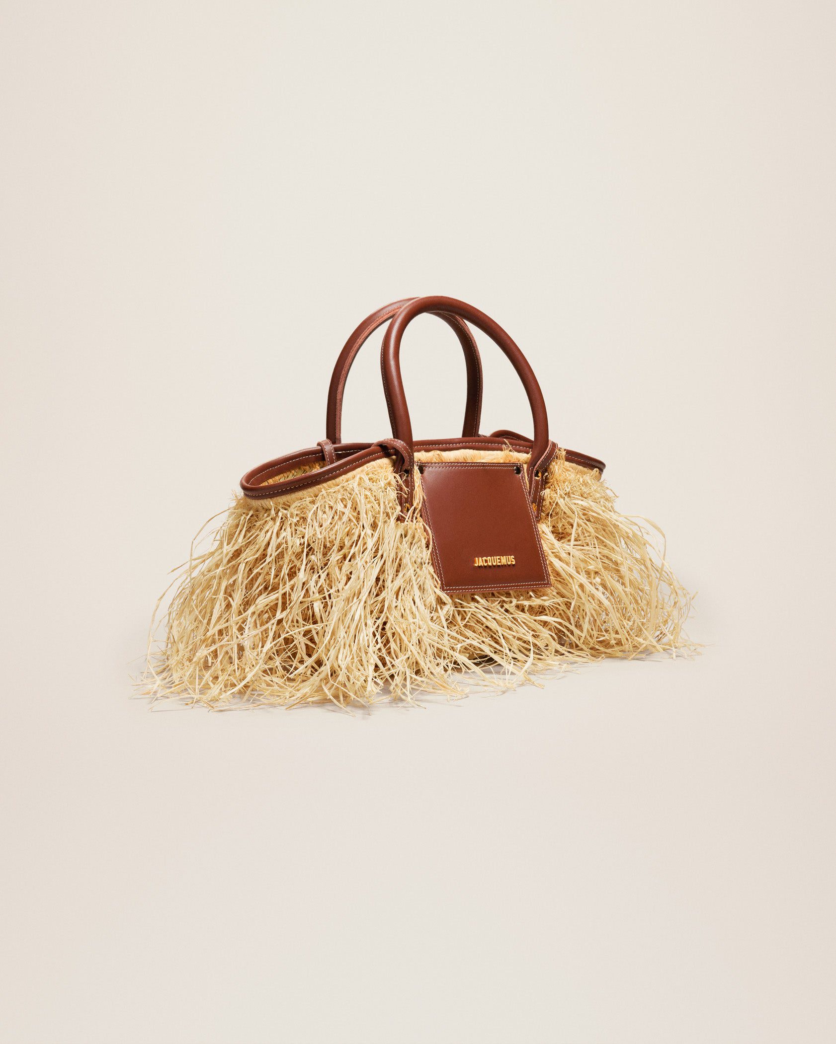 Jacquemus Le panier Soli Raphia Raphia beach basket bag. - Image 3