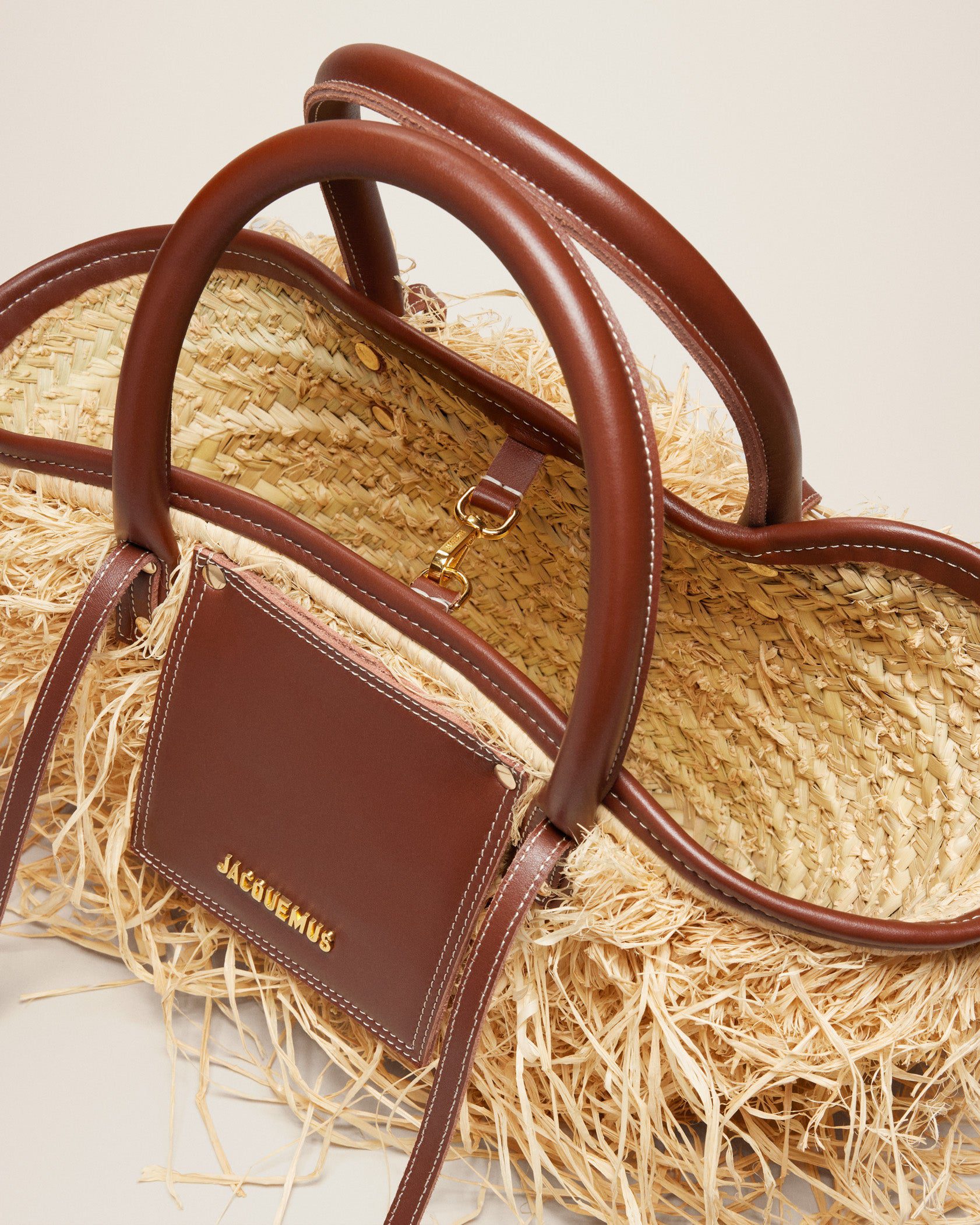 Jacquemus Le panier Soli Raphia Raphia beach basket bag. - Image 6