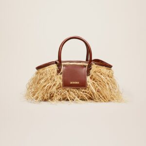 Jacquemus Le panier Soli Raphia Raphia beach basket bag.