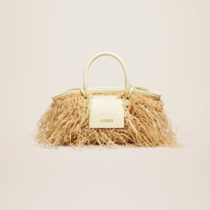 Jacquemus Le panier Soli Raphia Raphia beach basket bag.