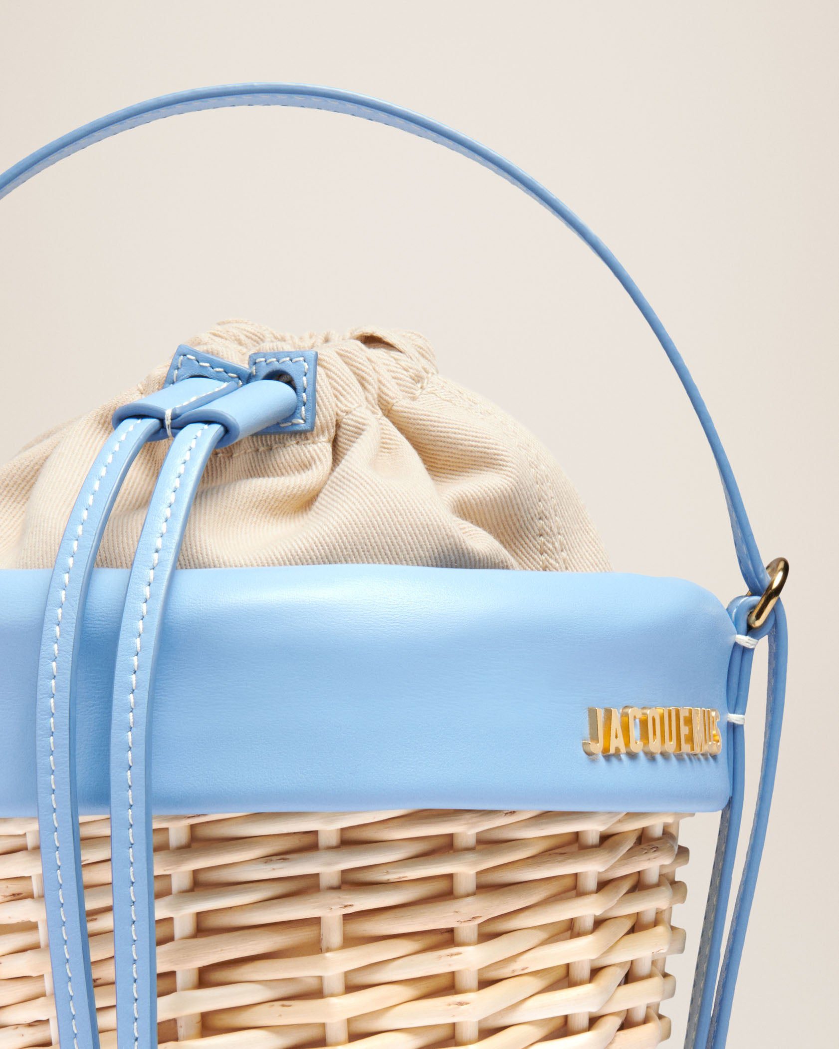 Jacquemus Le panier Seau Wicker bucket basket. - Image 5