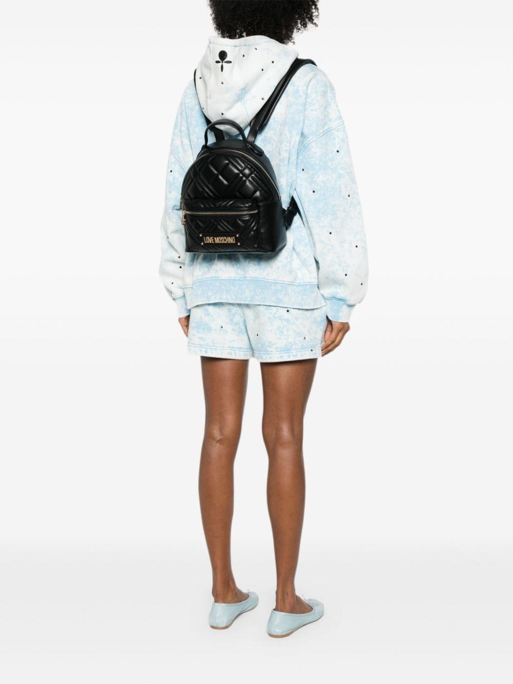 Love Moschino quilted leather backpack - Image 2