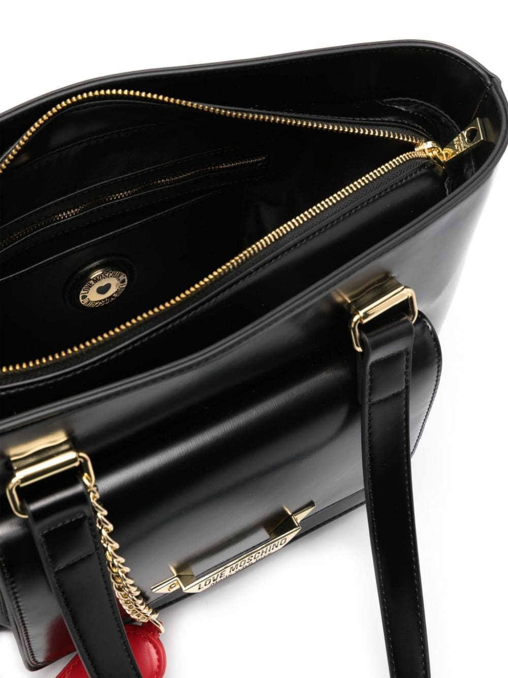 Love Moschino brushed leather shoulder bag - Image 5