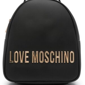 Love Moschino logo-lettering leather backpack