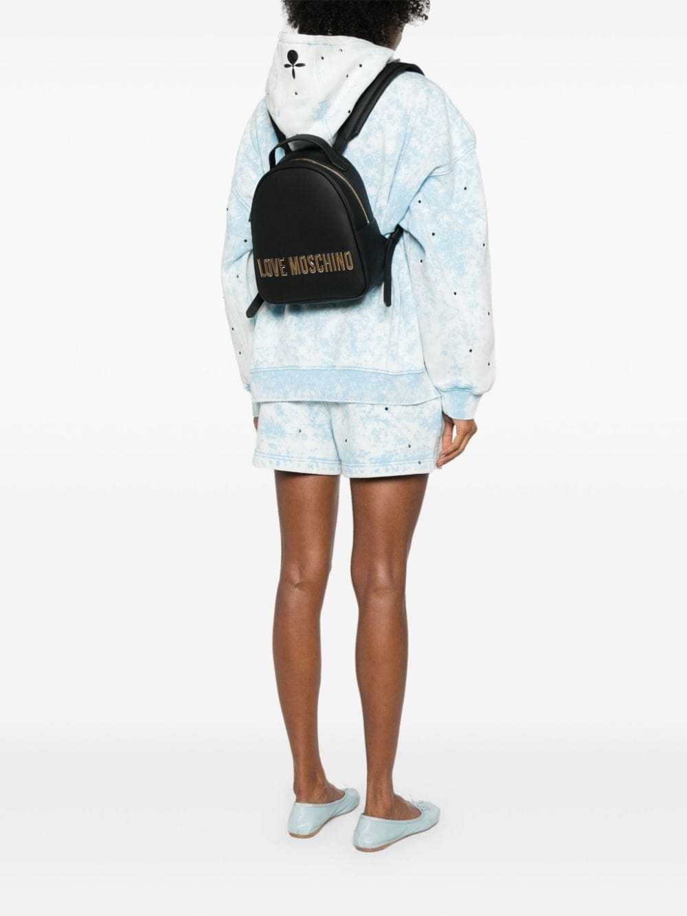 Love Moschino logo-lettering leather backpack - Image 2