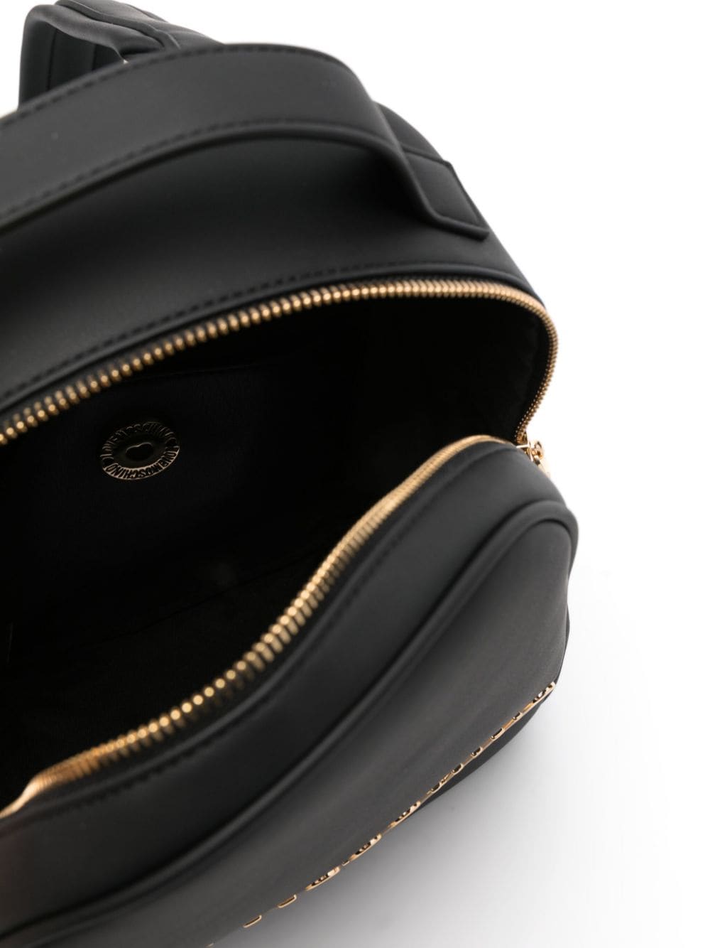 Love Moschino logo-lettering leather backpack - Image 5