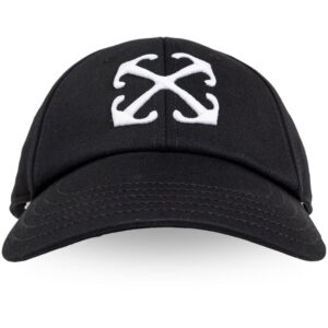 Off-White logo-embroidered cotton cap