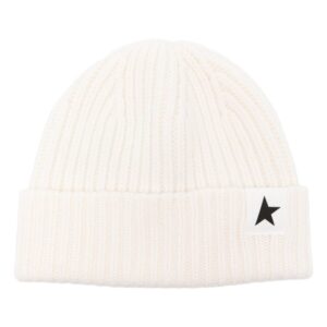Golden Goose logo-patch wool beanie