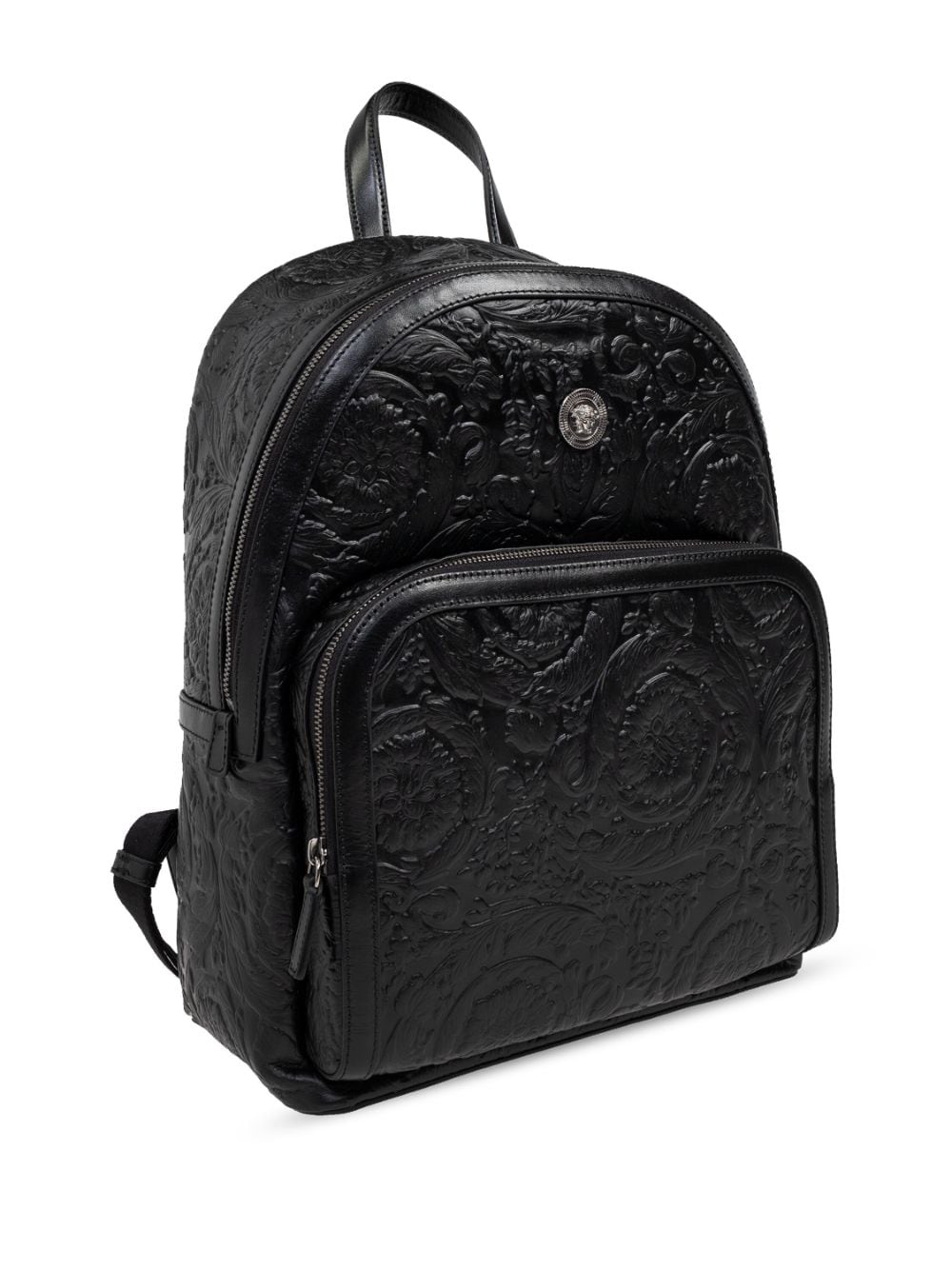 Versace appliqué-logo leather backpack - Image 2