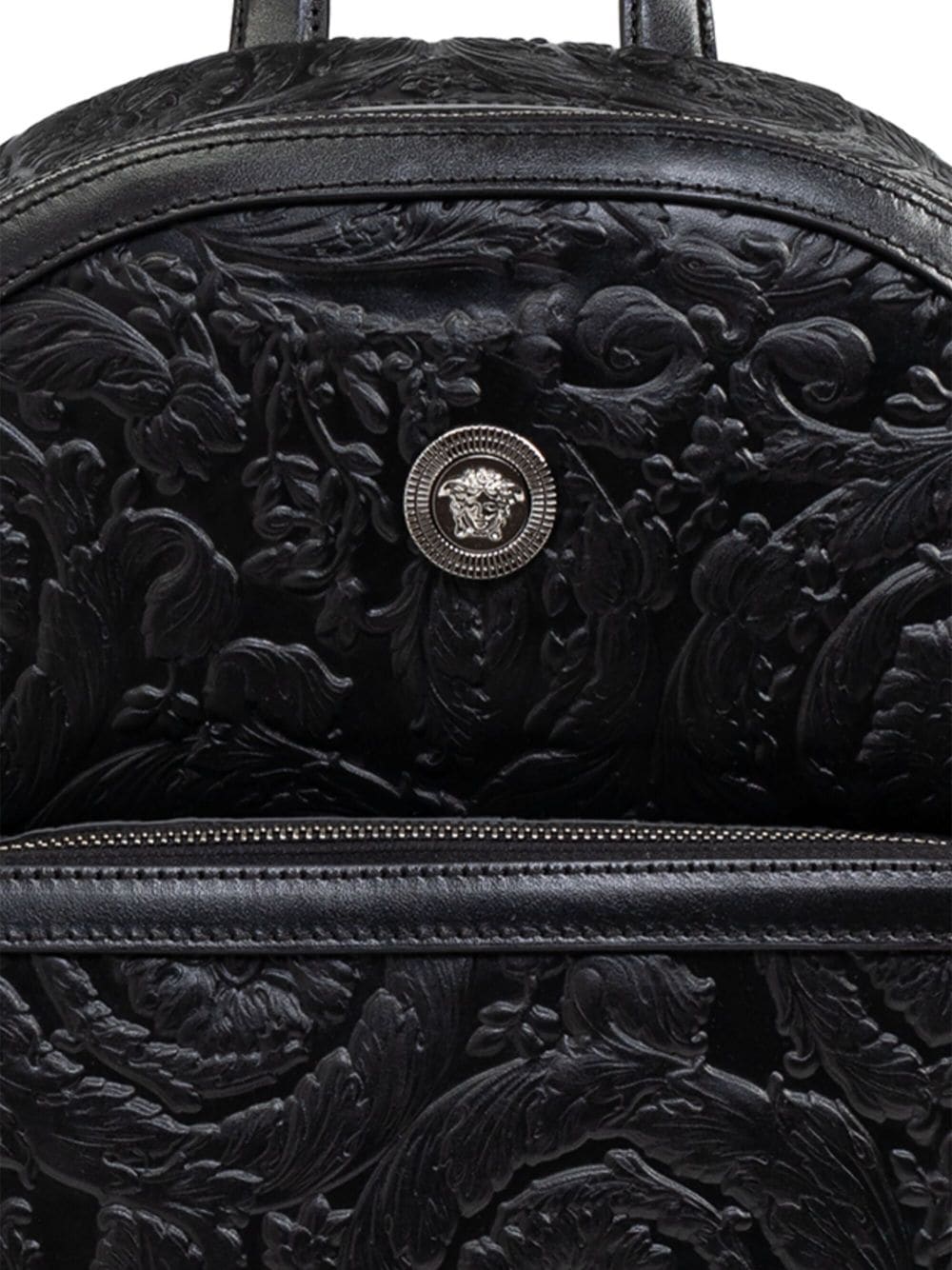 Versace appliqué-logo leather backpack - Image 6