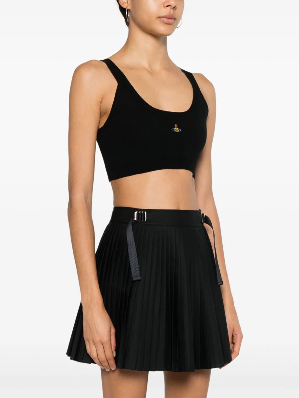 Vivienne Westwood Orb-embroidered fine-knit bra - Image 3