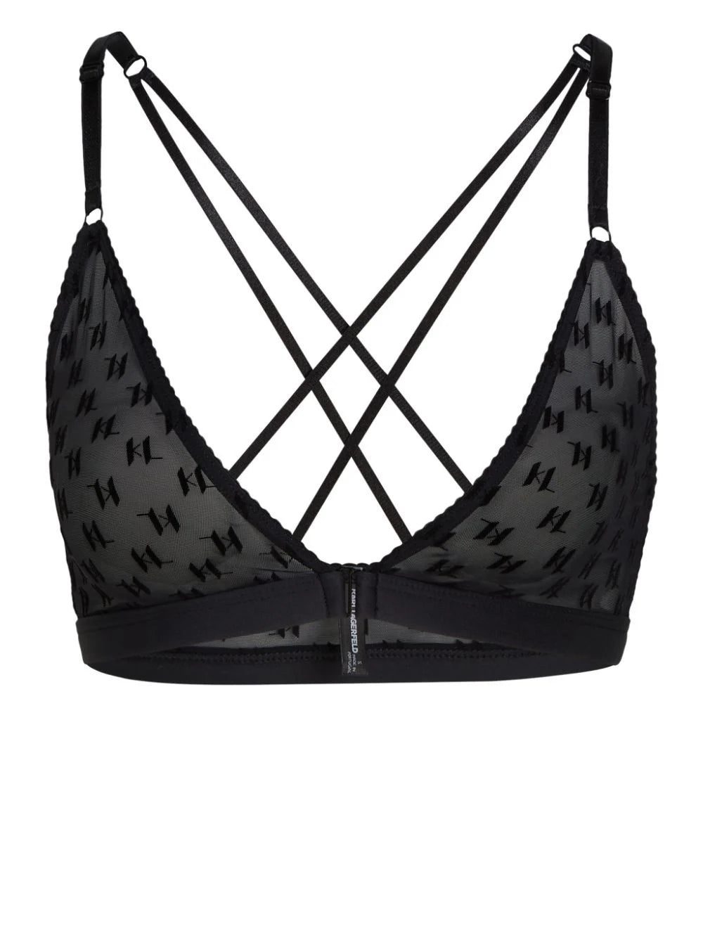 Karl Lagerfeld Monogram Mesh bra