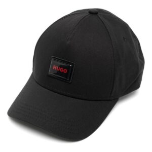 HUGO logo-patch cotton twill cap