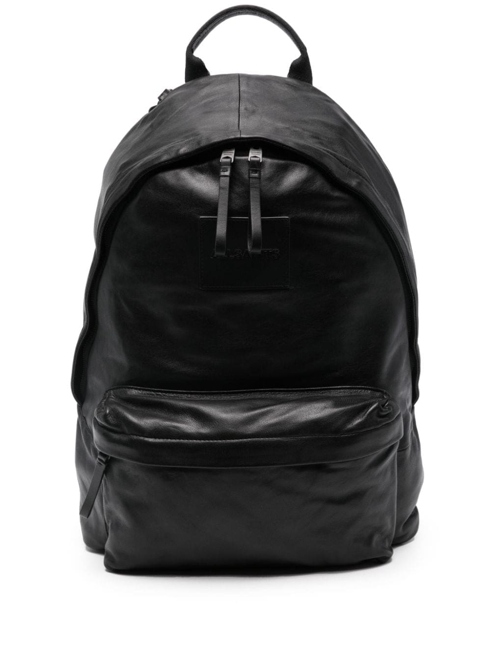 AllSaints Carabiner leather backpack